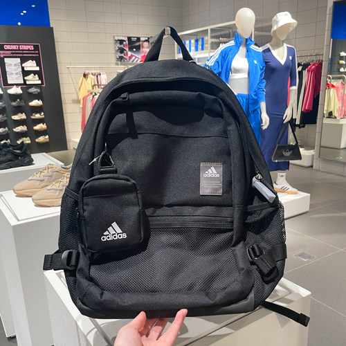 阿迪达斯电脑包学生旅游双肩背包