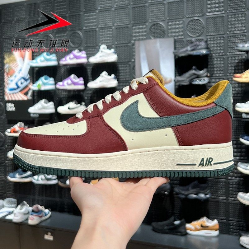 Nike耐克男鞋2024冬新款空军一号低帮耐磨运动休闲板鞋HQ3612-113