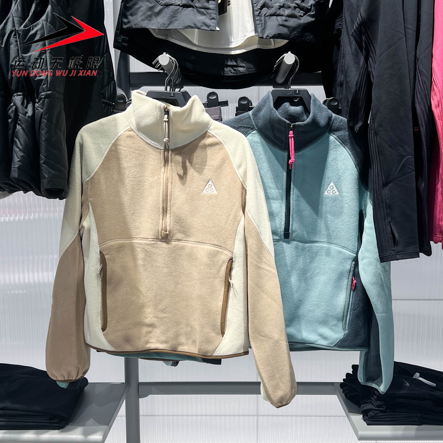 Nike耐克女装2025冬季新款半长拉链开襟摇粒绒上衣HJ0238-017-297