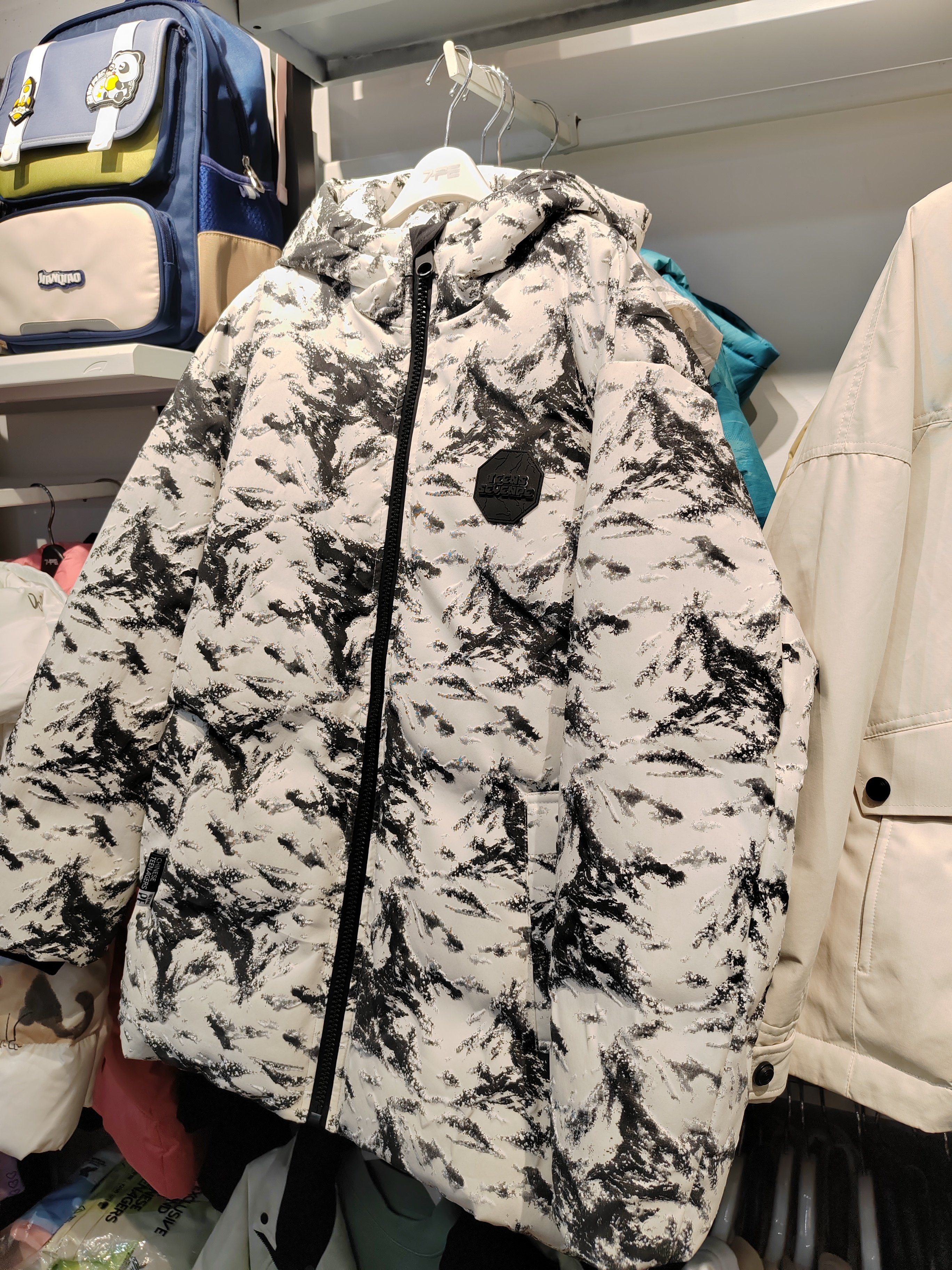 七波辉正品新款男大童131869冬装羽绒服中长款鸭绒袄实体店现货