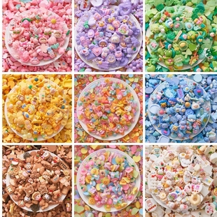 无味卡通树脂奶油胶diy材料手工小饰品配饰壳装饰发夹子发卡配件