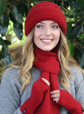 新西兰品牌 possum袋貂绒羊毛 高贵英伦绅士风纯色正装针织长围巾