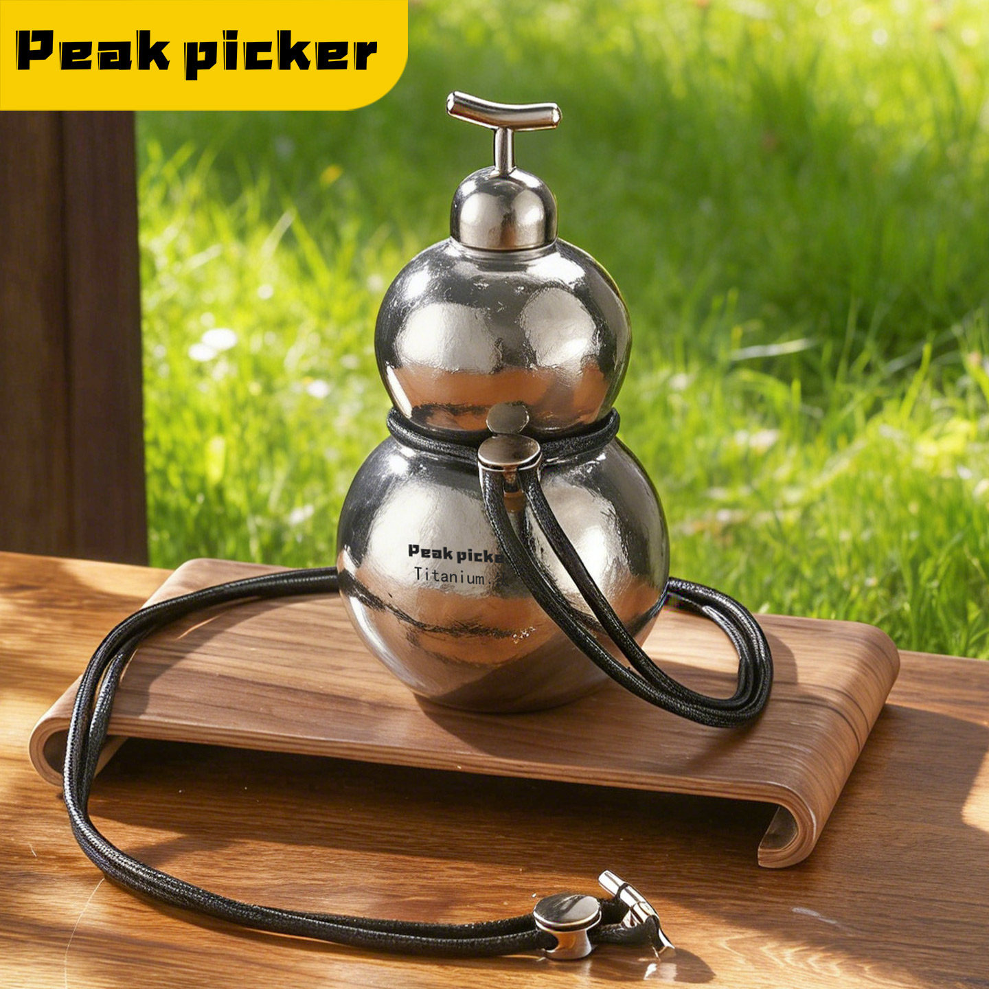 纯钛葫芦型酒壶密封防漏装酒容器家用简约酒瓶高档清新酒具福禄瓶