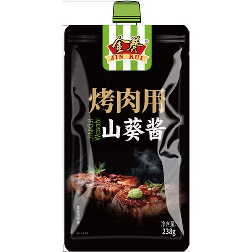 『天天料理 国产金葵粗切鲜山葵酱山葵磨制芥末辣根238克寿司料理