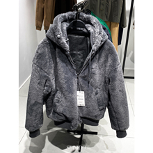 柜799！冬季新款男装仿皮草双面穿夹克加绒加厚连帽外套 0993/401