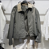 柜699 761 皱痕科技面料夹克3918761拼接领休闲外套3918 新款 男装