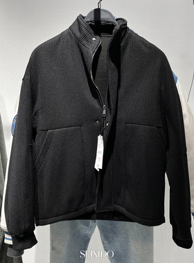 柜699！新款男装针织罗纹面料结构版型宽松立领夹克外套 1437/366