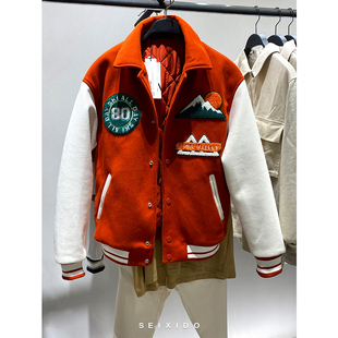 642棉服外套6318 刺绣棒球服毛呢夹克6318406 406 秋冬男装 柜799