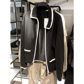 针织开衫 柜429 撞色修身 男装 翻领毛衣休闲厚外套2893337 秋冬新款