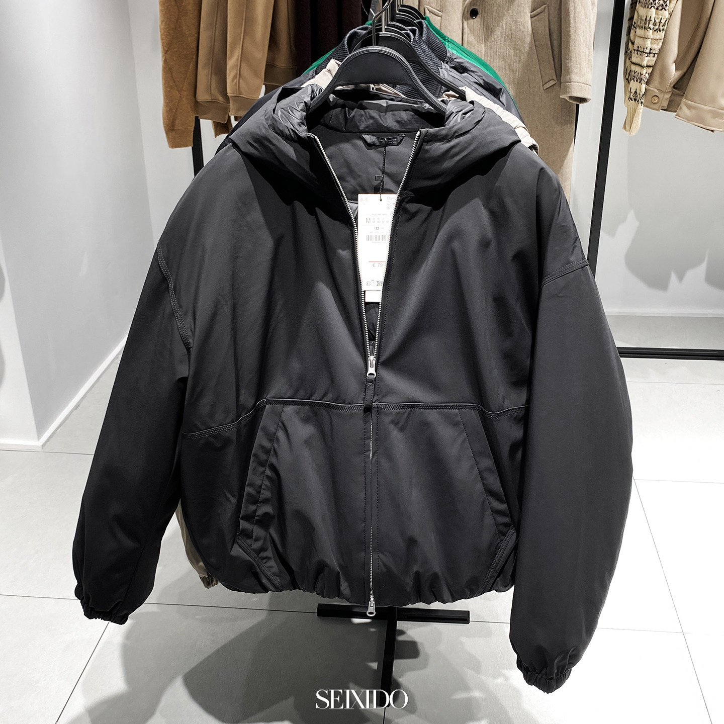 西班牙单！宽松连帽加厚棉衣外套