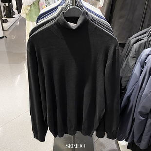 男装 简约高领可翻针织衫 0304320 柜299 打底衫 款 800修身 毛衣 秋季