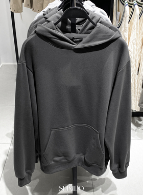 柜299！秋冬新款男装美式棉连帽卫衣0761370加绒宽松外套0761/370