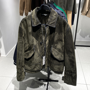 冬季 529棉服工装 新品 仿天鹅绒斜纹夹克3833306 厚外套 男装 柜859