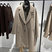 冬季 大衣毛呢厚外套 新品 柜1399 男装 羊毛混纺宽松版 5854330 737