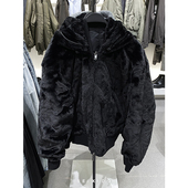 柜699 连帽加绒两面穿夹克仿皮草加厚外套0993400 美式 秋冬款 男装