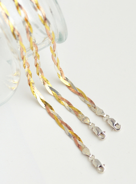 意大利纯银镀金轻奢细手链