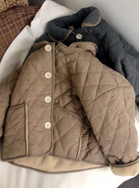 新品推荐~儿童冬季新款韩版洋气加厚外套男女童休闲保暖上衣冬装