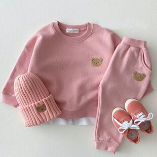 嬰幼兒童秋裝 男女童寶寶春秋裝 套裝 2025新款 卡通衣服衛(wèi)衣兩件套