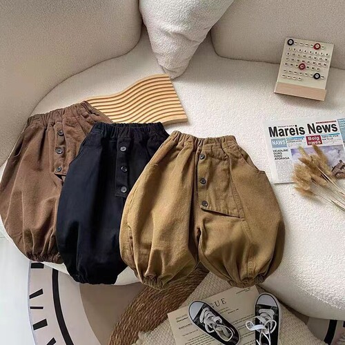 男女童春秋季韩版洋气萝卜休闲裤