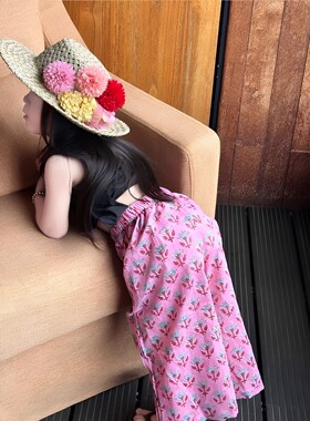 女童夏季洋气度假风休闲防蚊裤