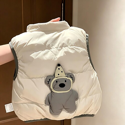 儿童冬季可爱加厚保暖背心外套