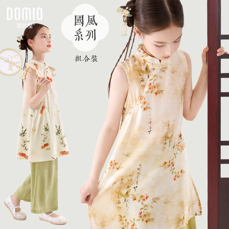 多妙屋女童裙子短袖裤子可搭套装图片