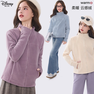 儿童保暖外出服青少年加厚上衣童装 迪士尼女童外套秋冬季 2025新款