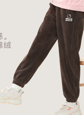凯蒂猫女童裤子秋冬新款