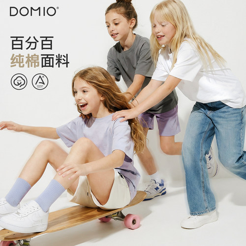 女童夏季纯棉短袖T恤大童上衣