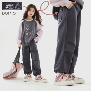 子春秋装 洋气休闲阔腿裤 儿童工装 中大童运动裤 洋气百搭 裤 女童裤