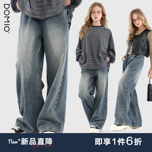 2025秋季 青少年休闲裤 新款 子女大童宽松阔腿裤 儿童裤 女童牛仔裤