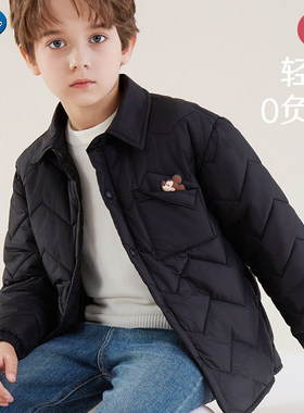 迪士尼秋冬男童翻领棉服外套