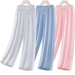 女童裤子夏季新款儿童冰丝直筒阔腿裤大童薄款休闲防蚊裤洋气夏装