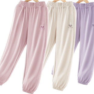 女童裤子夏季新款儿童运动裤中大童卫裤春秋女孩休闲长裤洋气童装