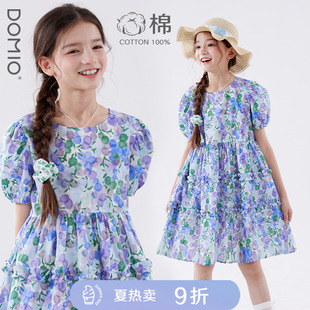 新款 女童连衣裙2025夏季 甜美碎花裙洋气小女孩度假风儿童裙子薄