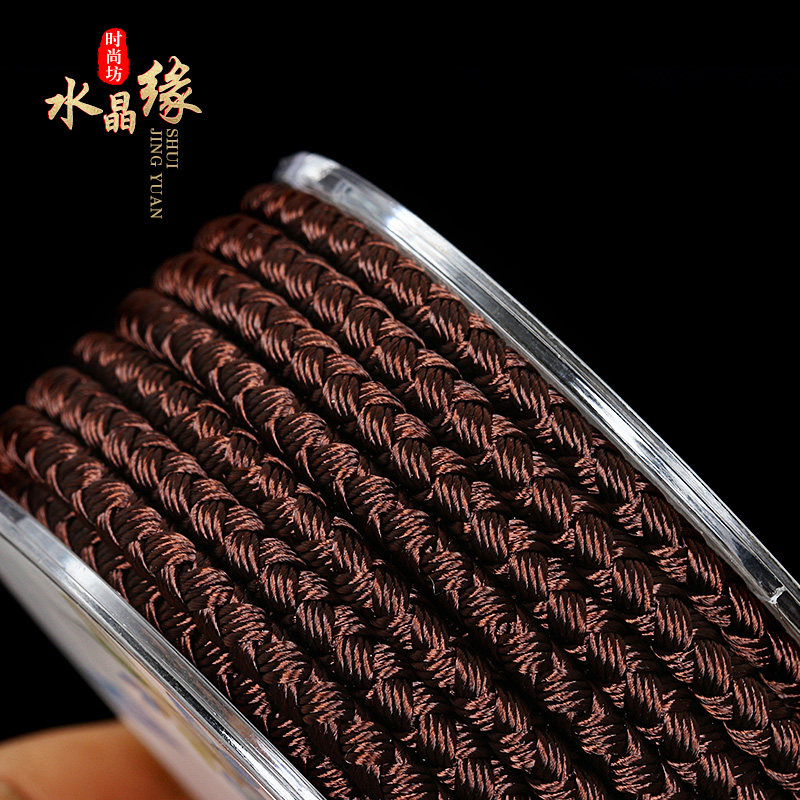 DRAGON SCALE ROPE NECKLACE ROPE DIY BRAIDED ROPE JADE SAFETY BUCKLE PENDANT ROPE PENDANT ROPE ROPE RED ROPE THICK JEWELRY HANDLE