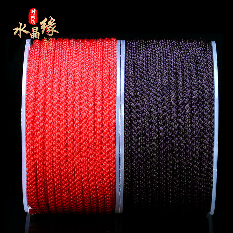 3MM PINEAPPLE ROPE FREE WEAVING HANDMADE JEWELRY LINE PINEAPPLE THREAD WEAVING NECKLACE ROPE BRACELET ROPE HIGH-GRADE JADEITE