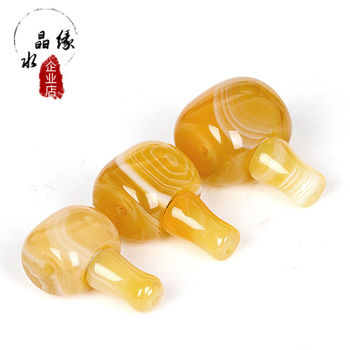 缠丝玛瑙星月金刚菩提三通佛头