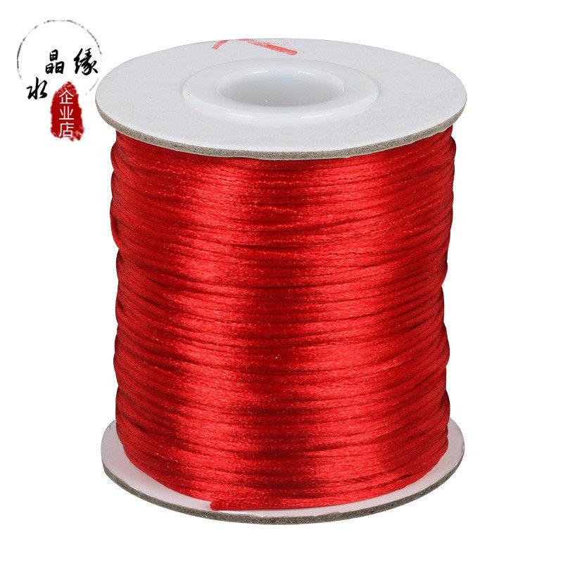 NO. 6 NO. 7 CHINESE KNOT ROPE BRACELET HAND ROPE BRAIDED WIRE KOREAN SILK DIY BRACELET BRIGHT LIGHT BEADED STRAND