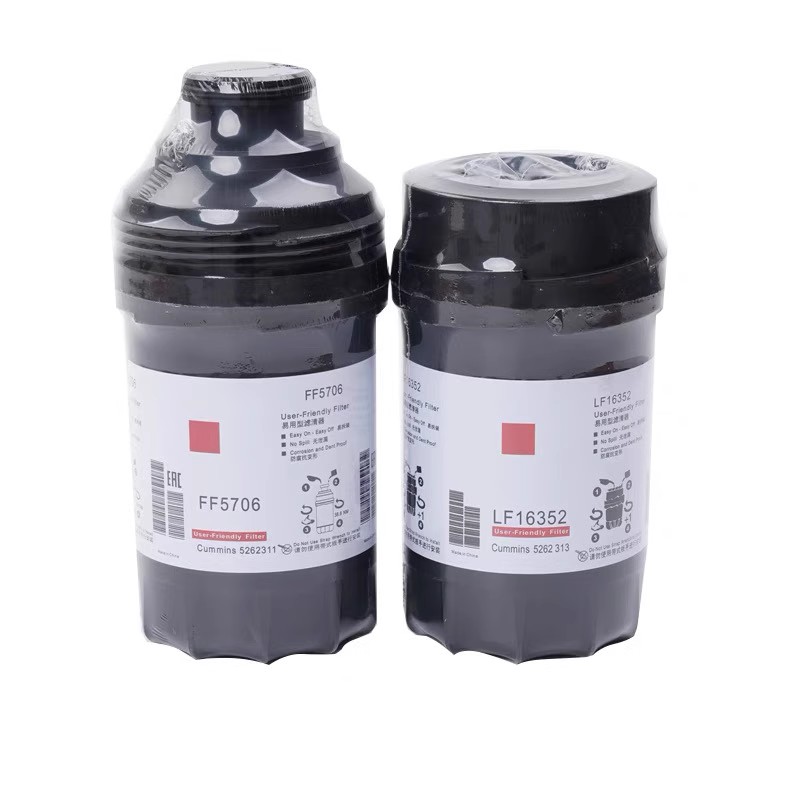 适配福田康明斯3.8CTX欧马可 LF16352机油滤清器FF5706柴油滤芯