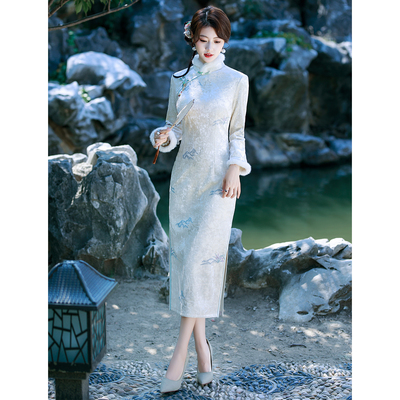 2025年新款加绒加厚旗袍