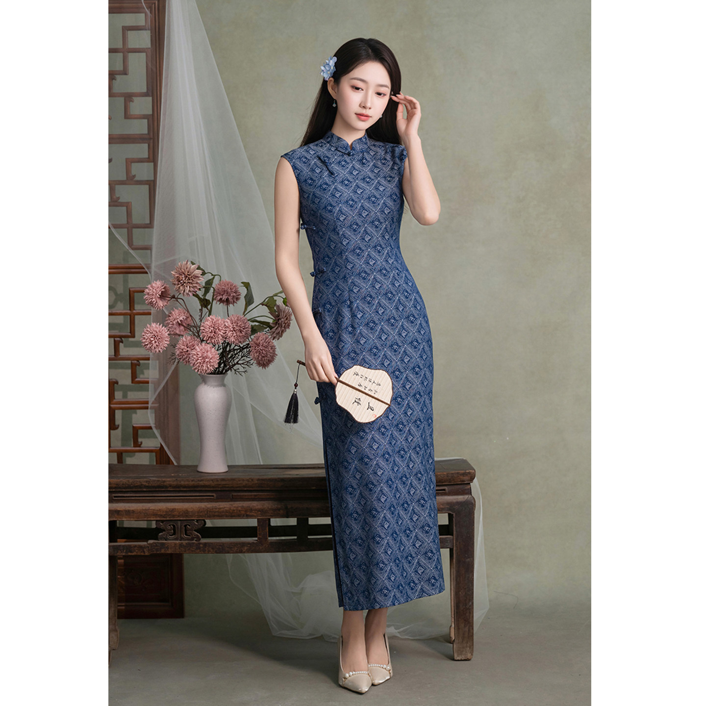 新中式旗袍无袖春秋高端大气复古民国风日常气质新中式改良连衣裙,女装/女士精品,旗袍,淘宝优惠券,粉丝福利购,淘宝优惠卷