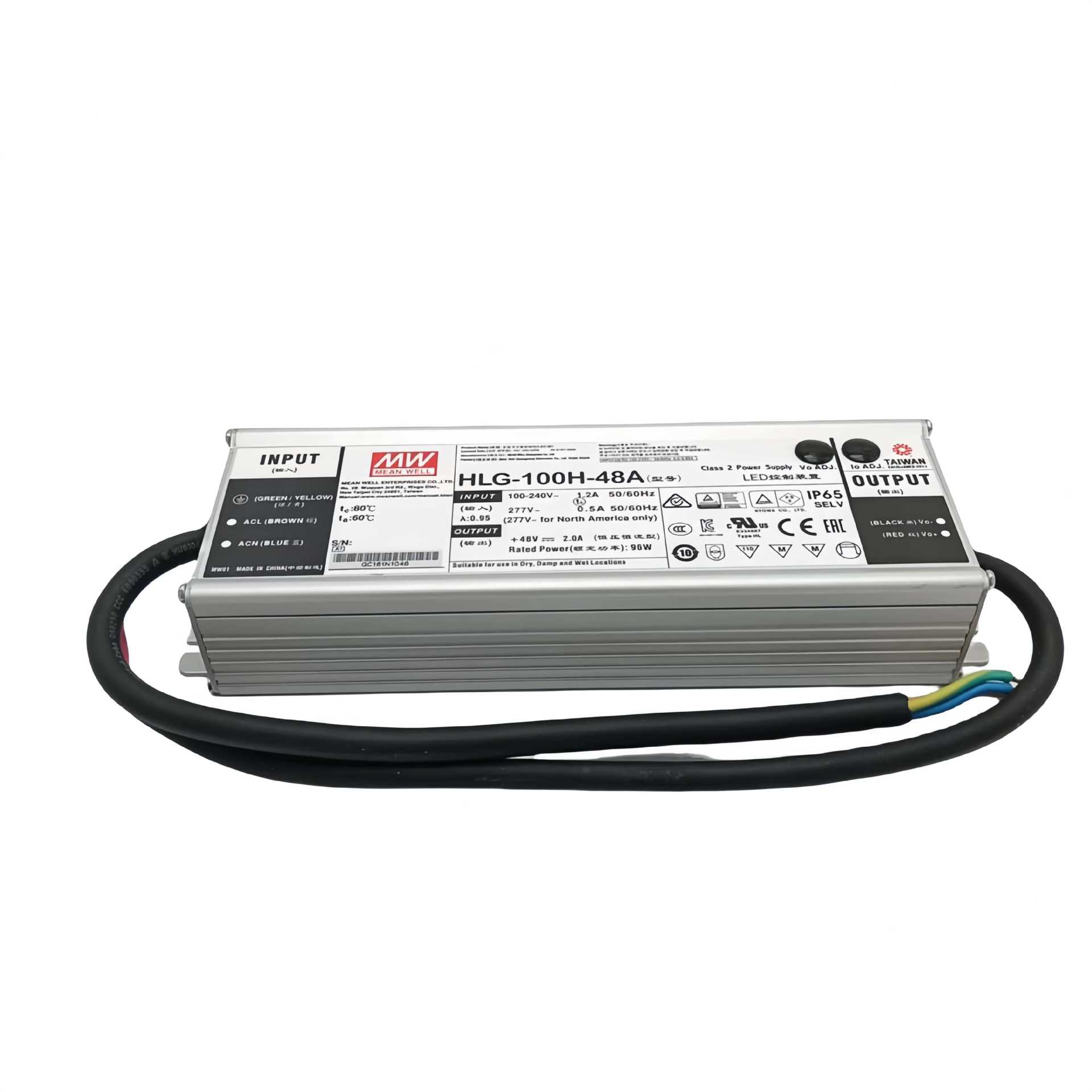 明纬电源 HLG-100H-36A   100W街道照明电源
