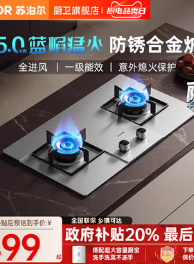 苏泊尔MS29S不锈钢燃气灶煤气灶家用双灶液化气灶天然气灶台MB11S