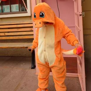 圣诞派对精灵宝可梦喷火龙衣服儿童玩偶服动漫cos幼儿园恐龙表演6