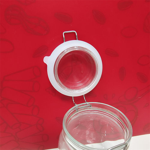 宜家密封罐胶圈食品级硅胶垫圈圆形玻璃罐橡胶防漏耐高温储物配件