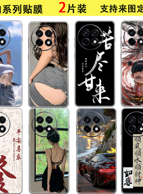 适用于一加Ace5至尊版手机彩膜 定制1+13T/12/11背贴包边磨砂通用贴纸1+Ace5pro/3V/2改色后盖10/9通用保护膜