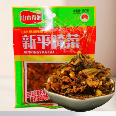 云南玉溪新平腌菜山水泰润酸腌菜180g 泡菜咸菜米线酸菜鱼调料