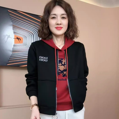 休闲短外套女字母拉链上衣显瘦潮