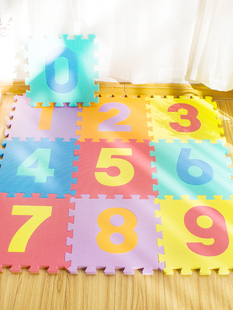 儿童泡沫拼接地垫拼图爬行垫家用满铺加厚益智字母数字宝宝爬爬垫